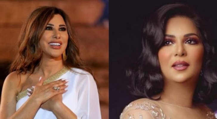 النجمة نوال الكويتية تهنئ صديقتها النجمة نجوى كرم على زواجها